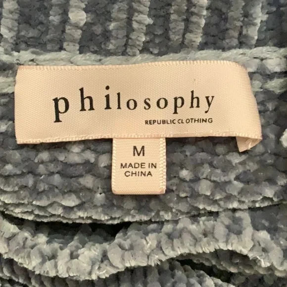 PHILOSOPHY grey high neck sweater. Size M - Picture 5 of 6